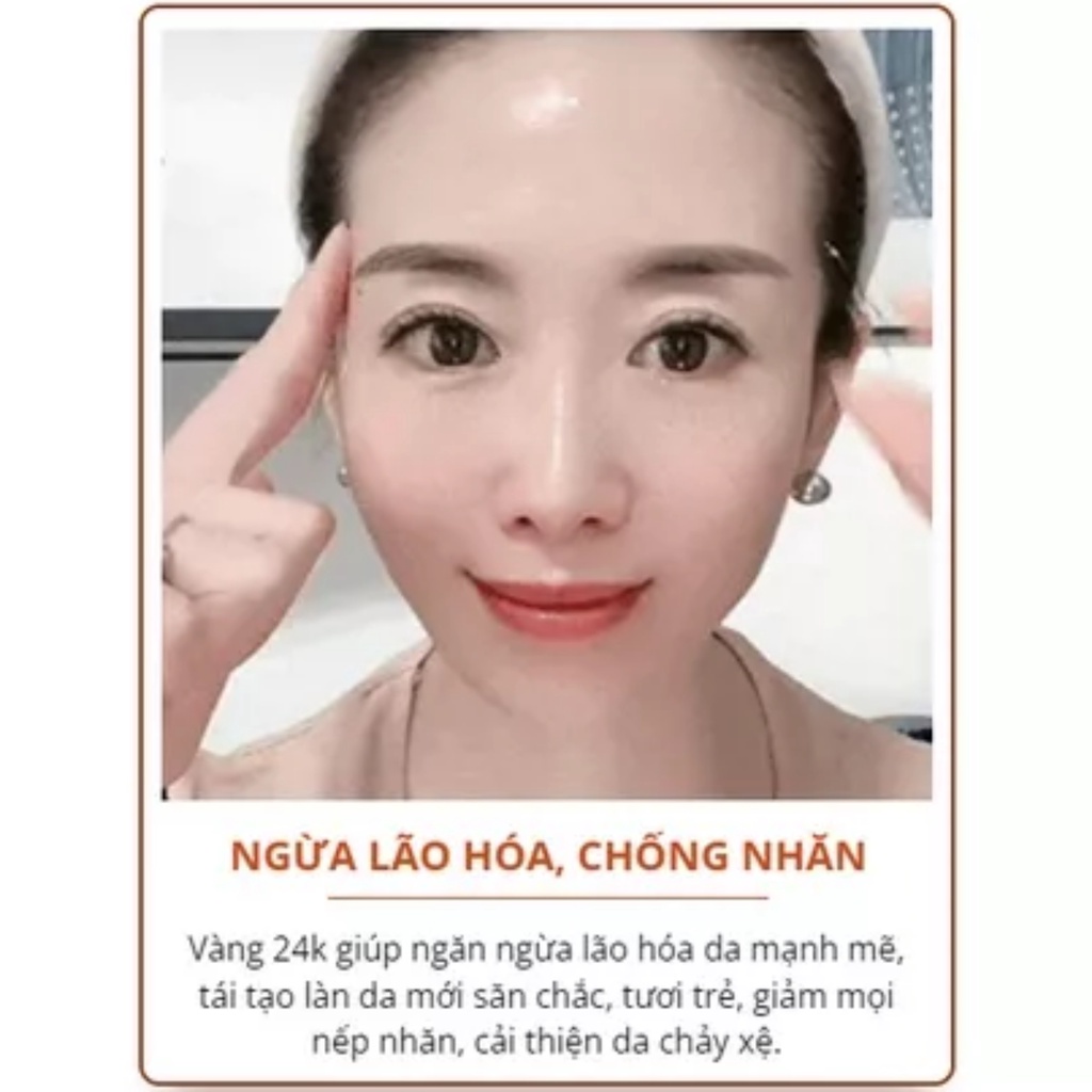 ặt nạ lột vàng HUASURV dưỡng trắng da, mờ thâm, chống lão hóa