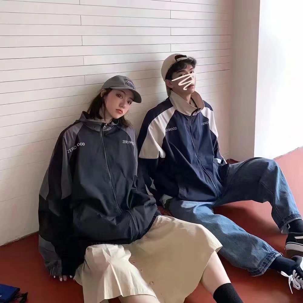 Áo Khoác Dù 2 Lớp BN FASHION Áo Khoác Nhẹ Phong Cách Hoàn Quốc Nam Nữ Mặt Được Áo Thiêu Chữ RESUAPR Có Dây Kéo Túi .