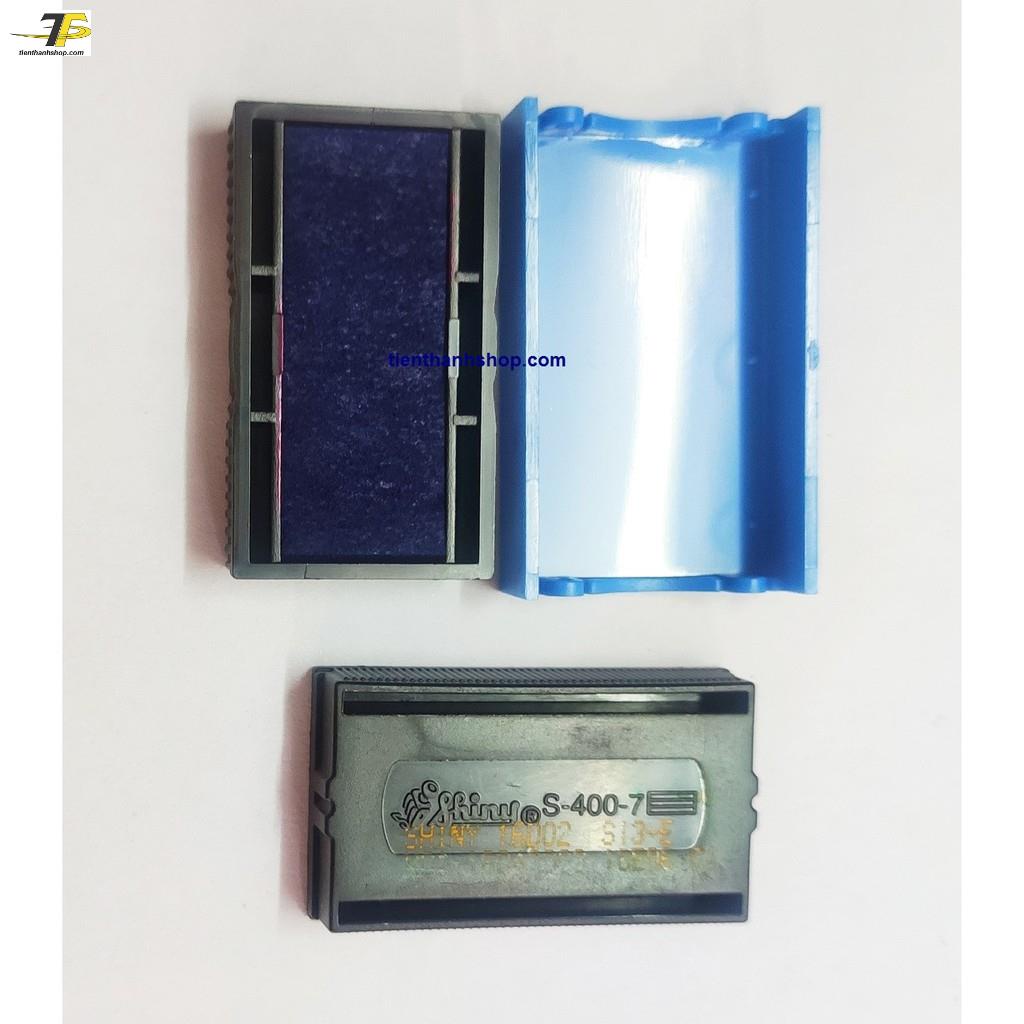 Khay mực pet 400 - Thẻ mực S400 - Tampon dấu ngày tháng năm Shiny S-400