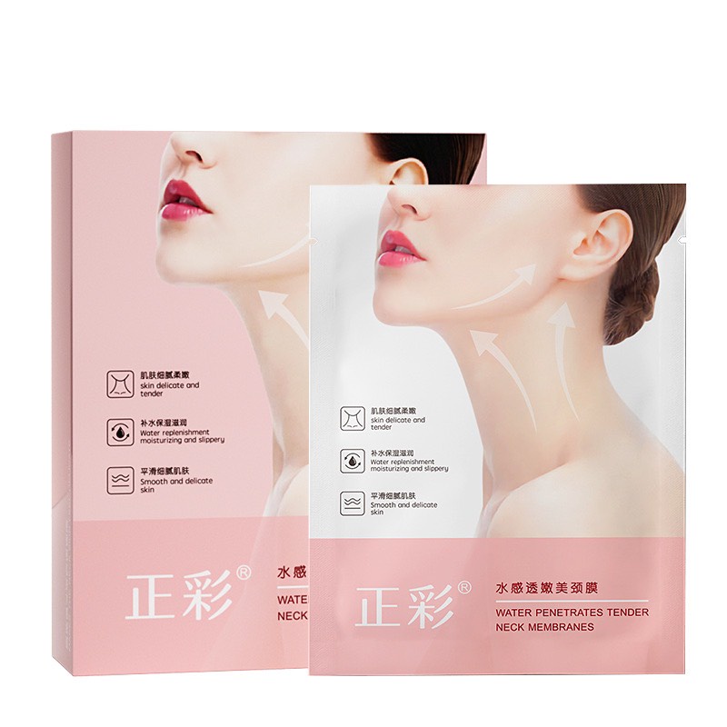 Mặt Nạ Vùng Cổ Tinh Chất Dưỡng Ẩm Giúp Làm Sáng Vùng Cổ, Giảm Nếp Nhăn, Nâng Cơ