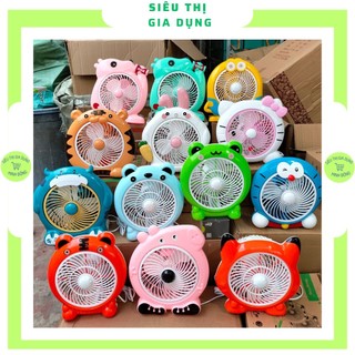 Quạt mini hình thú để bàn cắm điện văn phòng, Quạt văn phòng để bàn mini hình thú cắm điện