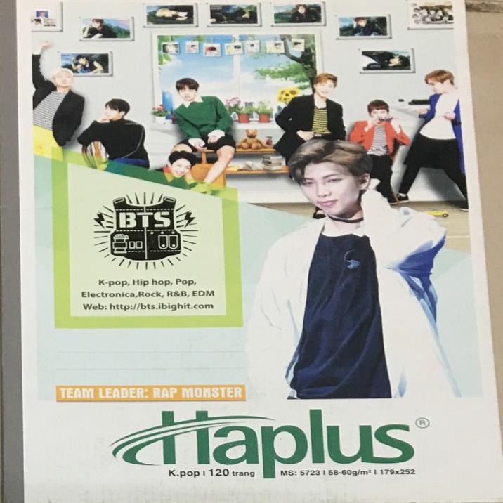 Vở kẻ ngang BTS -K.POP 80 - 120 200 trang