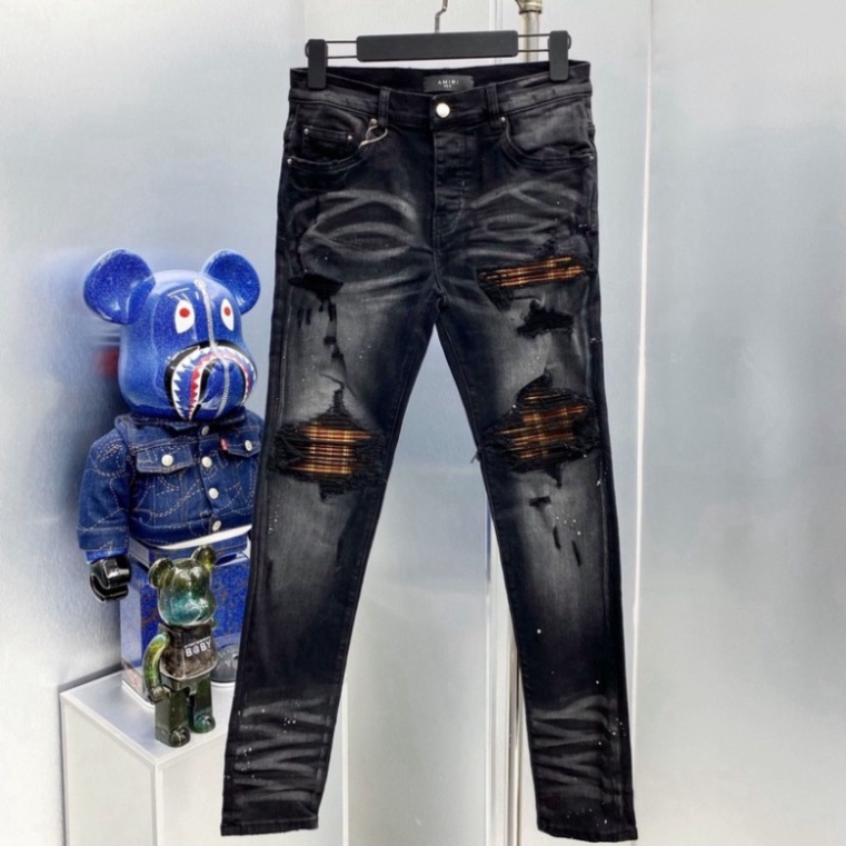 likeauth  likeauth  Quần jeans [ New 2022 ] Quần Jean Amiri rách vá wash Cam LA