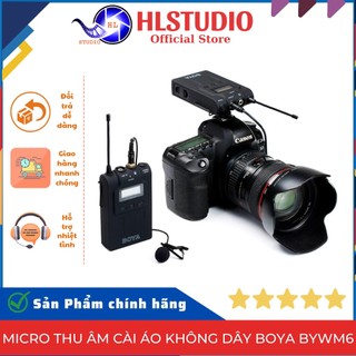 Micro thu âm cài áo không dây BOYA BYWM6 HL Studio