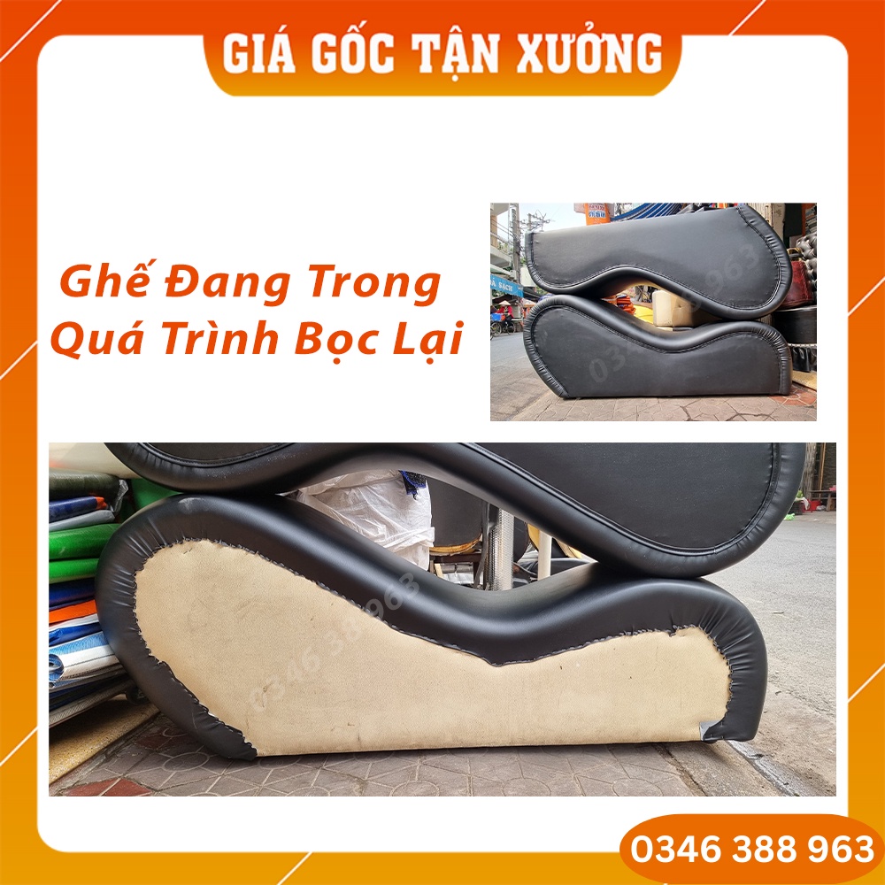 [Sản Xuất Theo Yêu Cầu] Ghế Tình Yêu Màu Đen, Ghế Tình Yêu Da Cao Cấp (quà tặng đám cưới) | BigBuy360 - bigbuy360.vn
