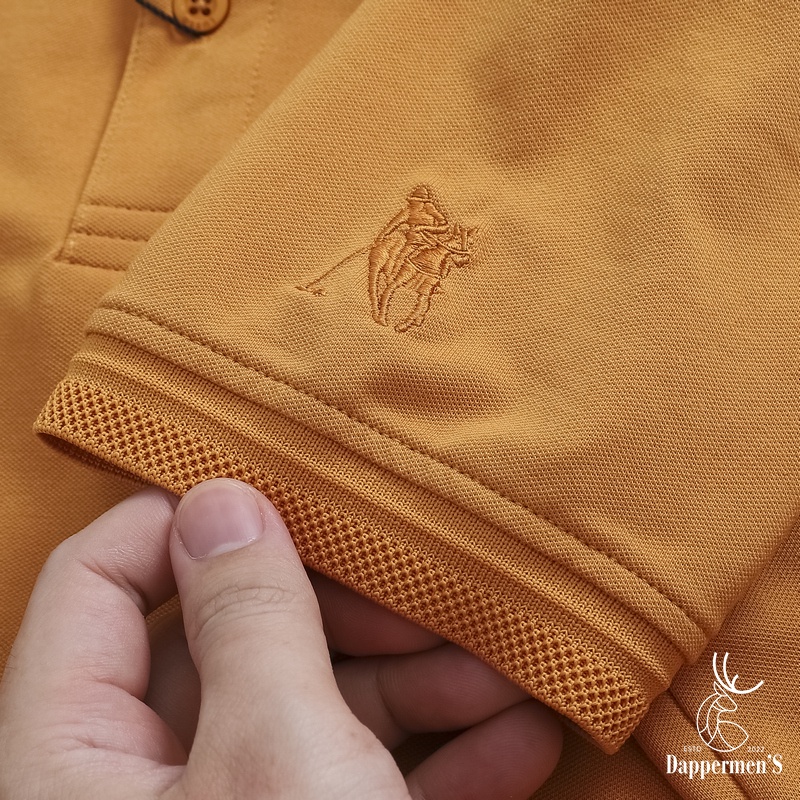 Áo polo nam slimfit dáng thun cổ bẻ màu trơn vải CVC cá sấu chất cotton co giãn 4 chiều TH-APL-005-LEB