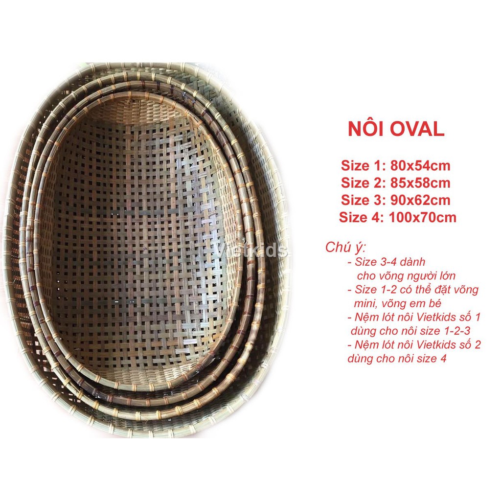 Nôi tre cho bé nằm võng khỏi cong lưng nhiều loại