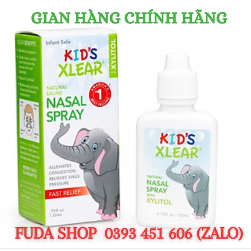 [Date 08/2025] Xịt mũi Xlear Kid’s trẻ em 22ml giúp thông mũi nhanh cho bé - Giá sỉ từ 5 chai