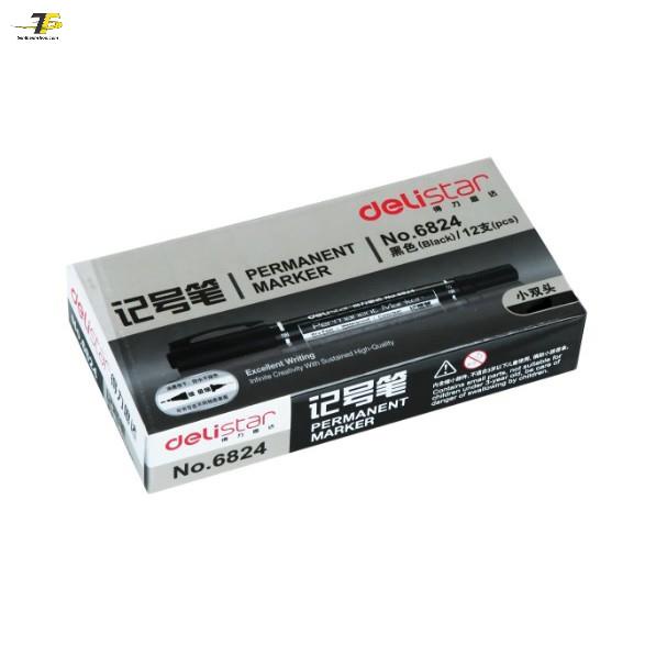Bút lông dầu ngòi nhỏ - Bút đánh dấu Deli 6824