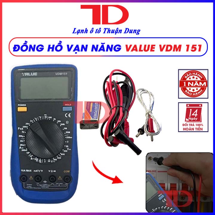 Đồng hồ vạn năng VALUE VDM151