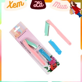 Combo dao cạo lông mày có lưỡi thay thế