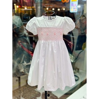 Đầm smock thêu tay xinh xắn cho bé gái