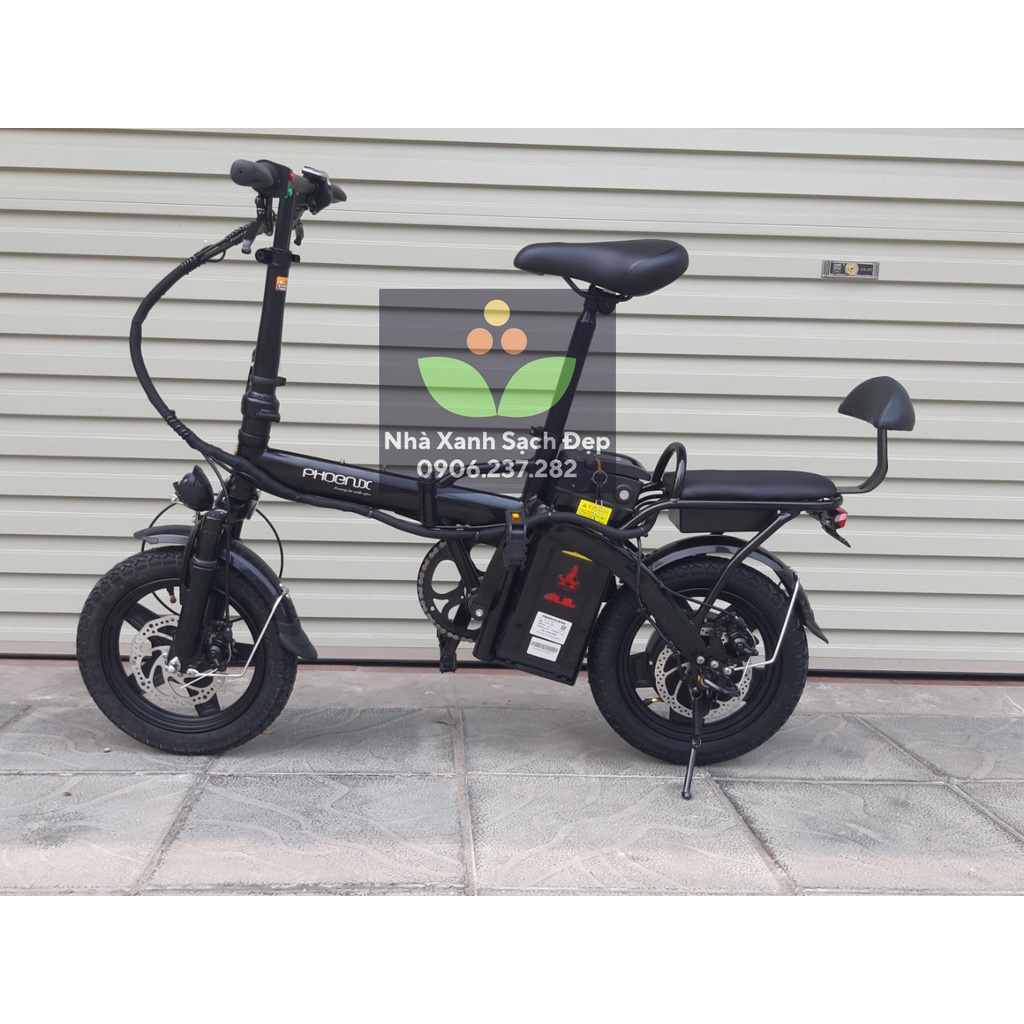 Xe đạp điện gấp gọn Phoenix TDT1010Z pin lithium 48V-35, bánh 14inch sạc đầy chạy được khoảng 35km