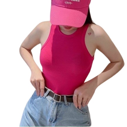 Áo ba lỗ nữ basic phong cách mùa hè năng động / ÁO CROPTOP 3 LỖ NGƯỢC entyty shop A3BL3