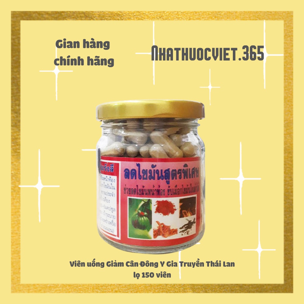 Viên uống Giảm Cân Đông Y Gia Truyền Thái Lan lọ 150 viên
