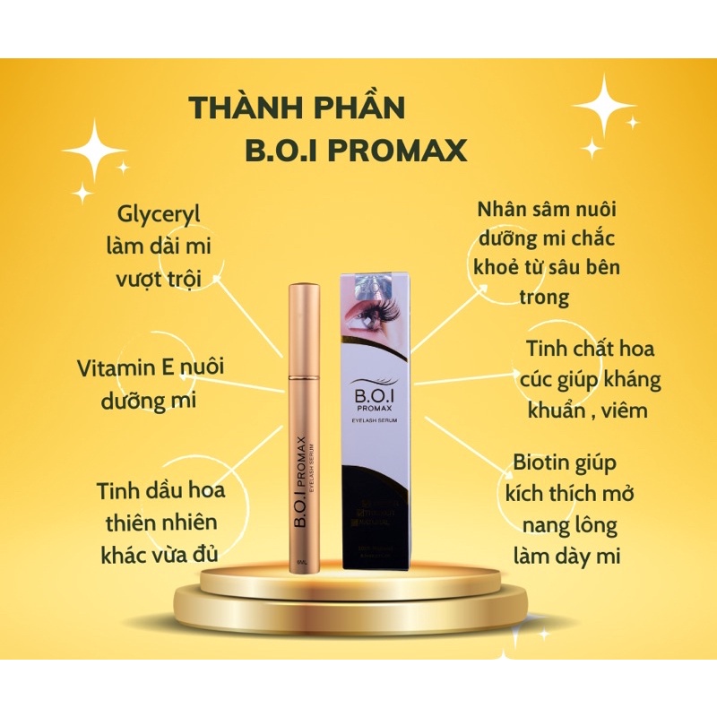 Combo dưỡng mi mày BOI  cao cấp