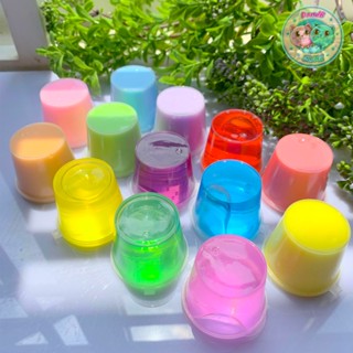 Slime 1K Hũ Mini 1oz Giao Ngẫu Nhiên Nhiều Màu Sắc,Chất Nhờn Ma Quái Mềm Dẻo Không Dính Tay