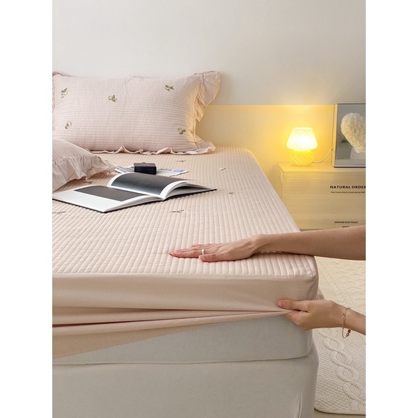 Ga gối cotton hữu cơ Quilting trần bông cao cấp