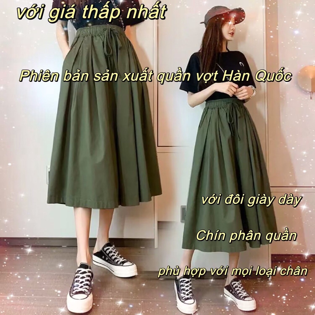 Quần Harem Ống Loe Lưng Thun Cao Phong Cách Hàn Quốc Sành Điệu 40-100KG
