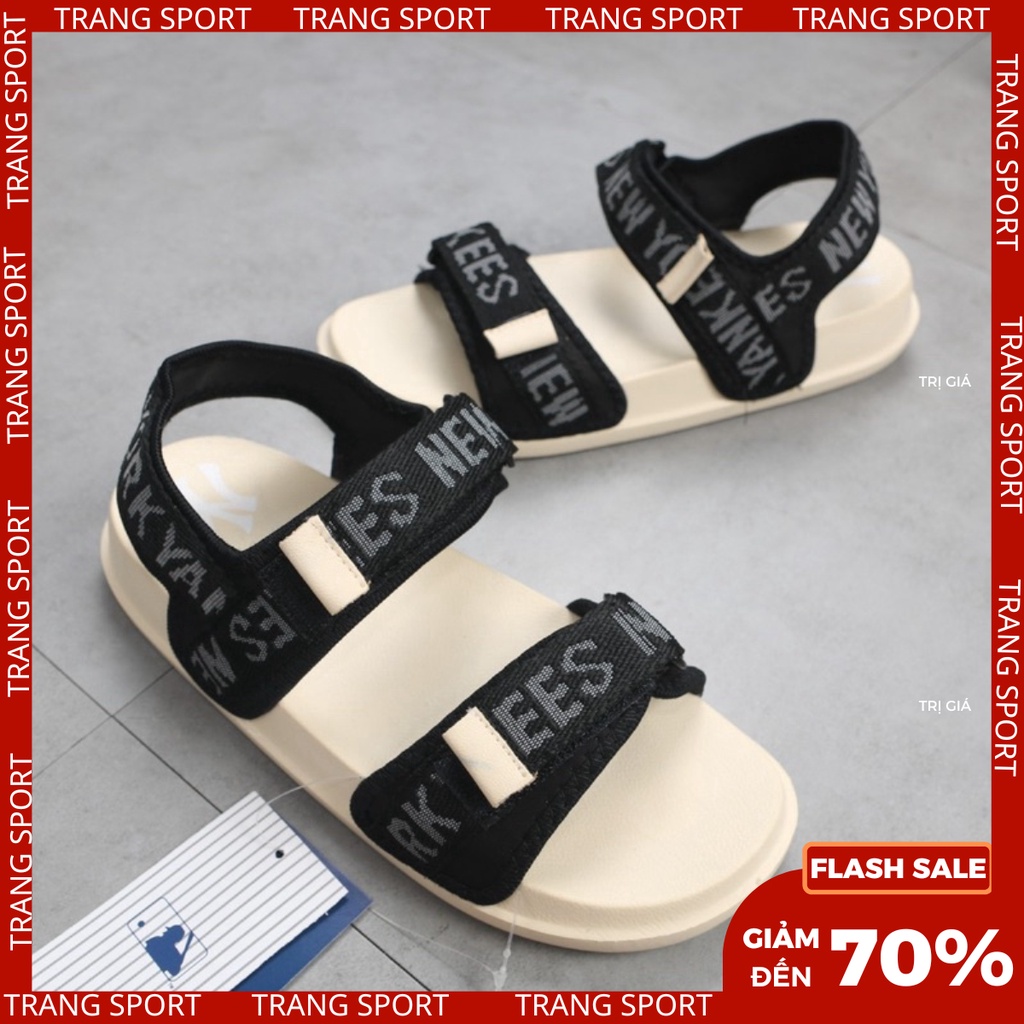 Sandal MLB NY thời trang đế bằng cao cấp fullbox