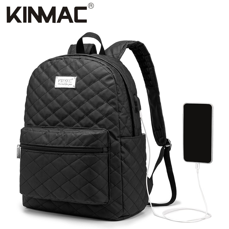 Balo Laptop chống sốc KINMAC. Cặp Đựng Laptop thởi trang dùng đi học, đi làm, đi chơi có cổng sạc tiện lợi