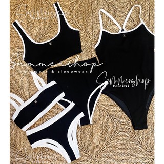Bikini hot trend 2023 đen viền trắng