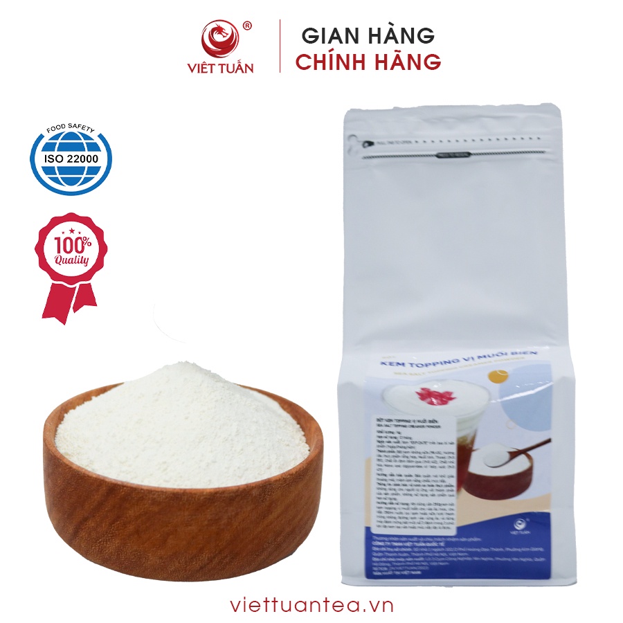 Bột Kem Topping Vị Muối Biển, Bột Pha Chế Đồ Uống (Gói 1kg)