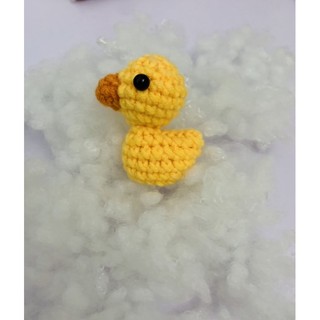 Móc khoá vịt mini bằng len handmade - Amigurumi