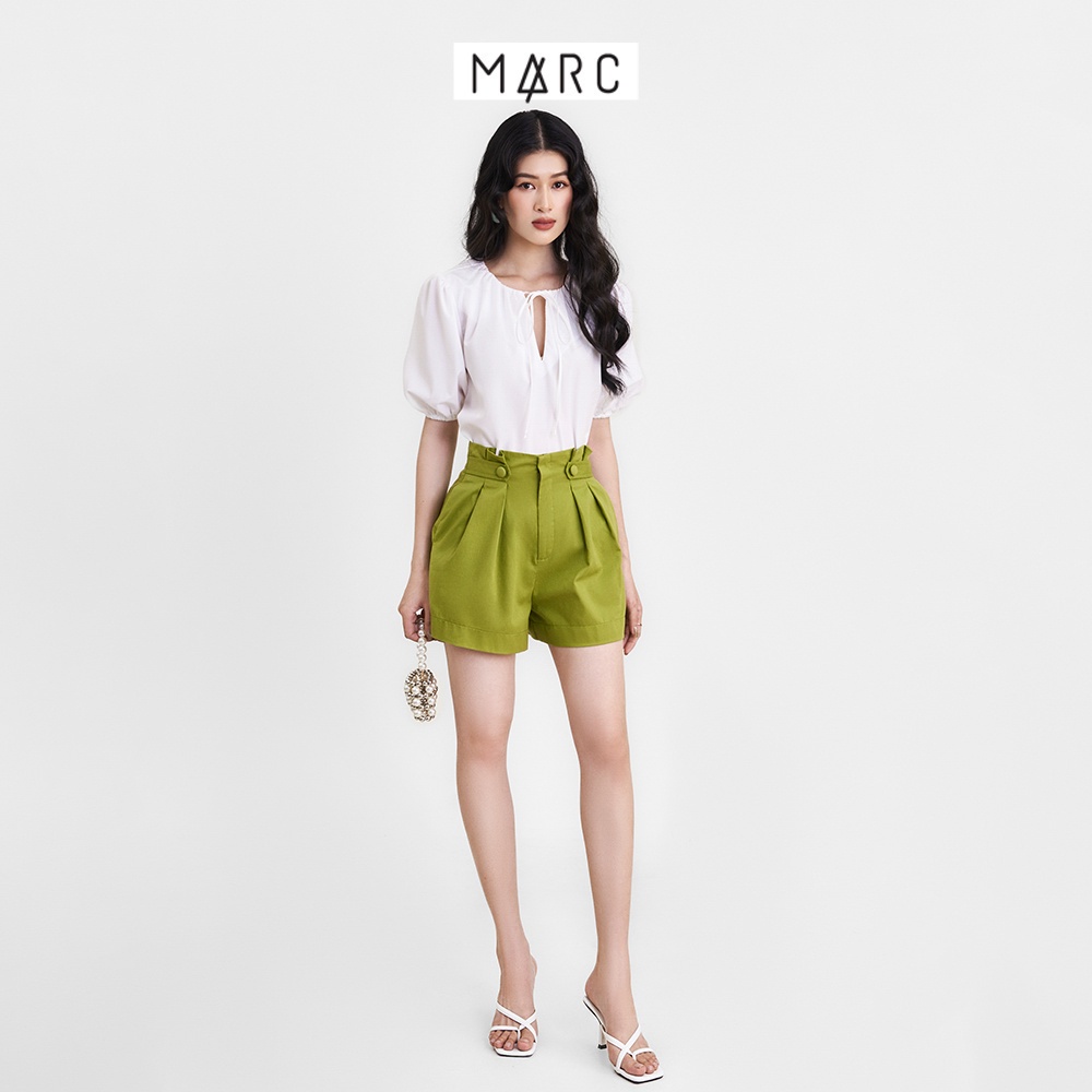 Quần short nữ MARC FASHION lưng cao 2 nút tab CBHN039922