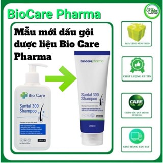 Chính hãng Bio Care Pharma Santal 300 Sampoo 200ml - Dầu gội dược liệu giảm gàu, nấm ngứa