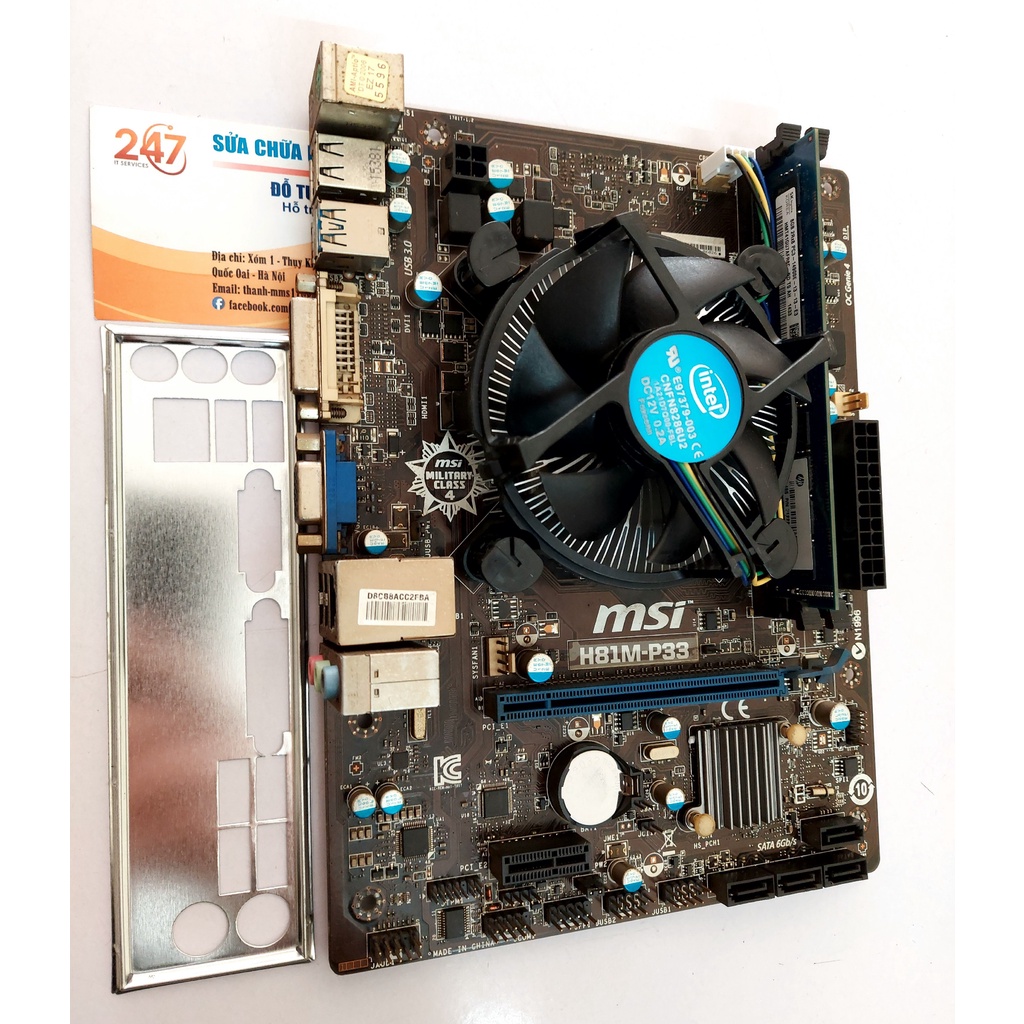 COMBO Main MSI H81 + CPU I5 4590 + Ram 8GB DDR3 Bus 1600 | BigBuy360 - bigbuy360.vn