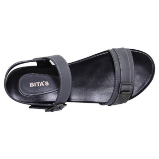 Sandal đế bằng nữ Bita's SYN.273 (Đen + Kem + Nâu + Xám)