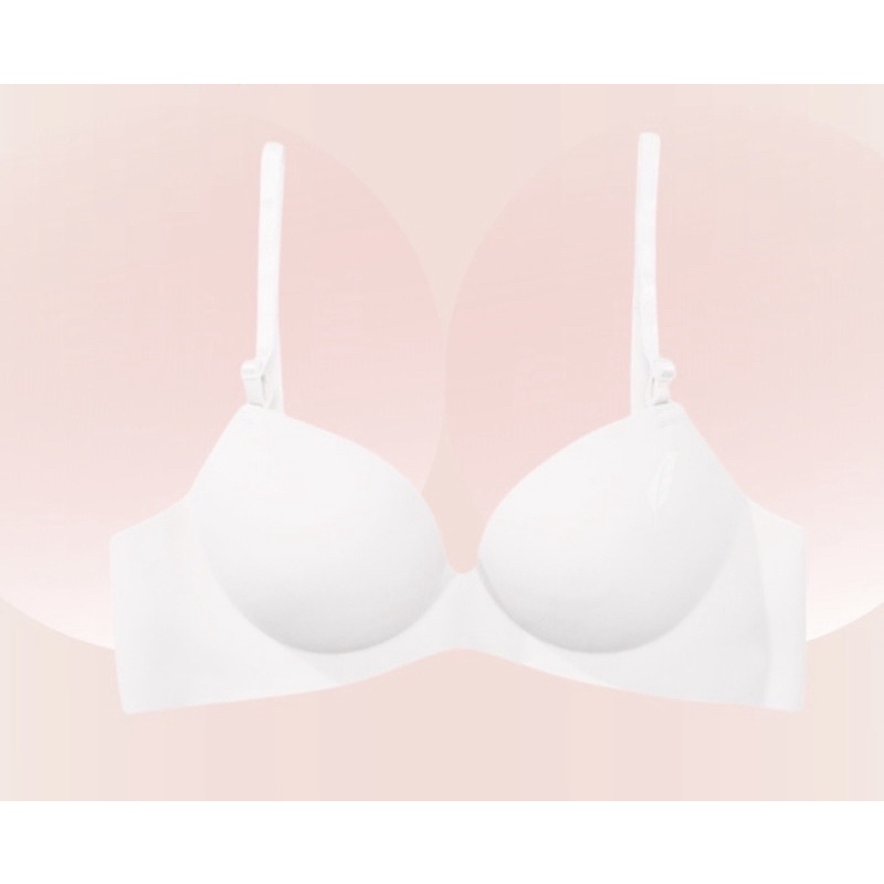 Áo Ngực Su Không Gọng Hình Chiếc Lá Cài Sau Đệm 3cm mã A01