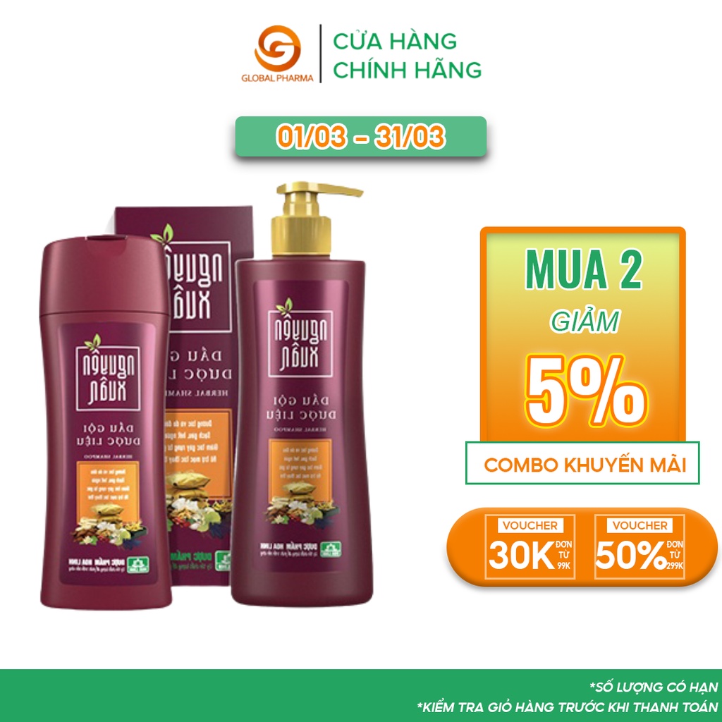 Dầu gội thảo mộc chăm sóc da đầu dành cho da đầu ngứa, nhiều gàu - Nguyên Xuân đỏ NX2