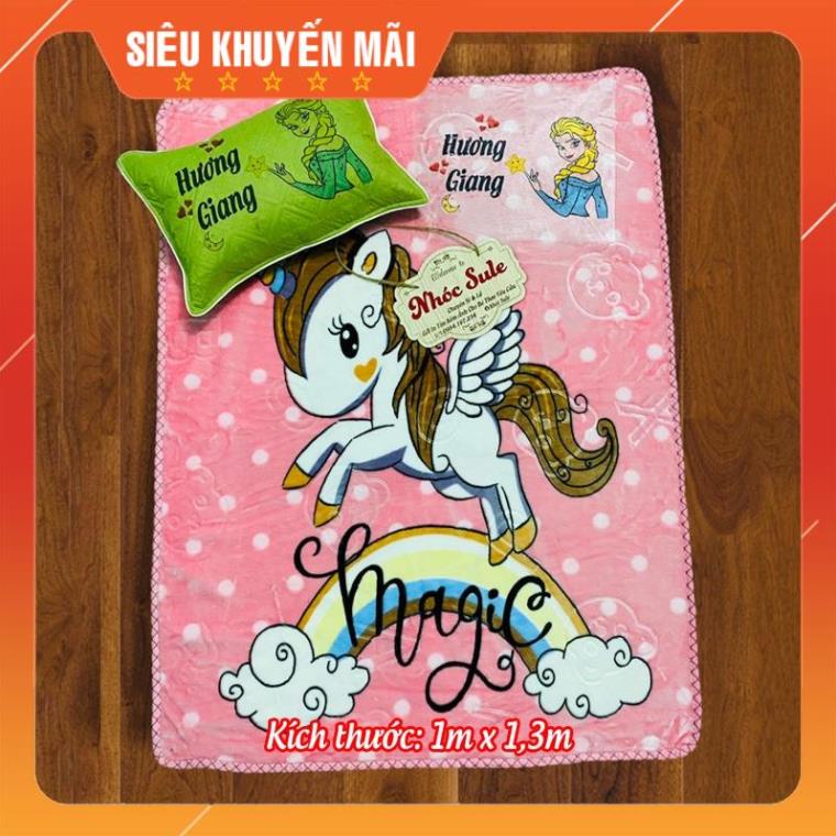 Chăn trẻ em loại dày in tên in hình theo yêu cầu Nhóc Sule