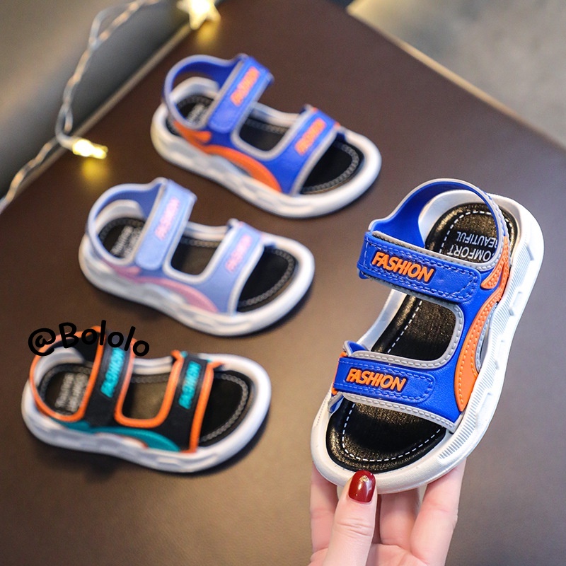 Bololo Xăng đan Đế Mềm Chống Trượt Thời Trang Đi Biển Mùa Hè Cho Bé Trai