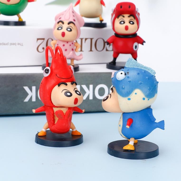 Mô hình shin ngộ nghĩnh đáng yêu - Nhiều mẫu độc lạ 7cm - Dùng trang trí bàn học, bàn làm việc, bánh kem v.v..