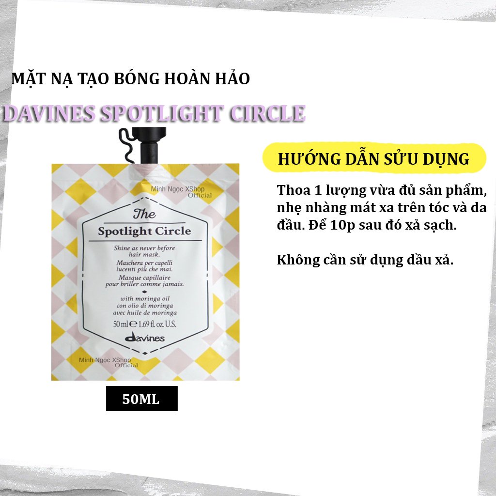 Mặt nạ tóc tạo bóng hoàn hảo Davines Spotlight Circle 50ML