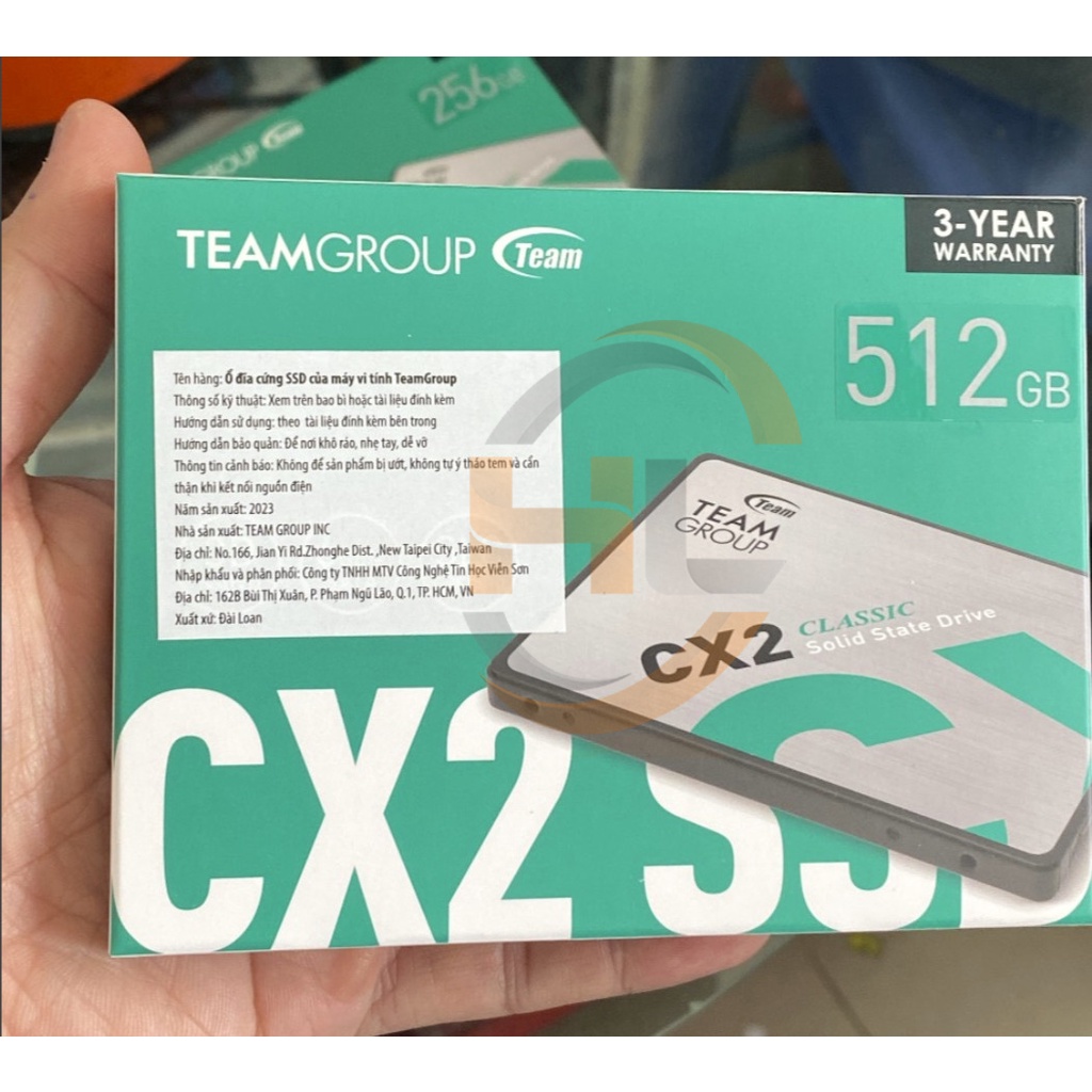 Ổ cứng SSD Team 512GB CX2 Sata III 2,5inch - Viễn Sơn phân phối