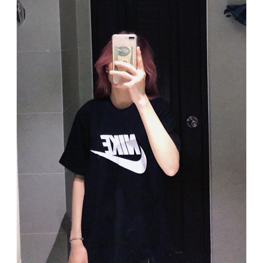 Áo Thun Nike Custom Vải Cotton Dày Dặn Form Rộng