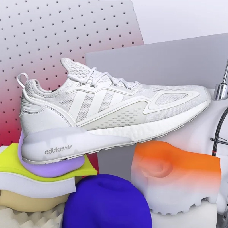 Giày adidas zx2k boost white GH78H8