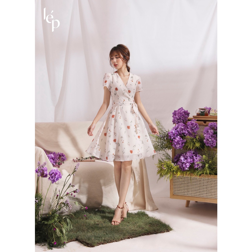 Váy wrap tơ sống 3VA478TR Lep'
