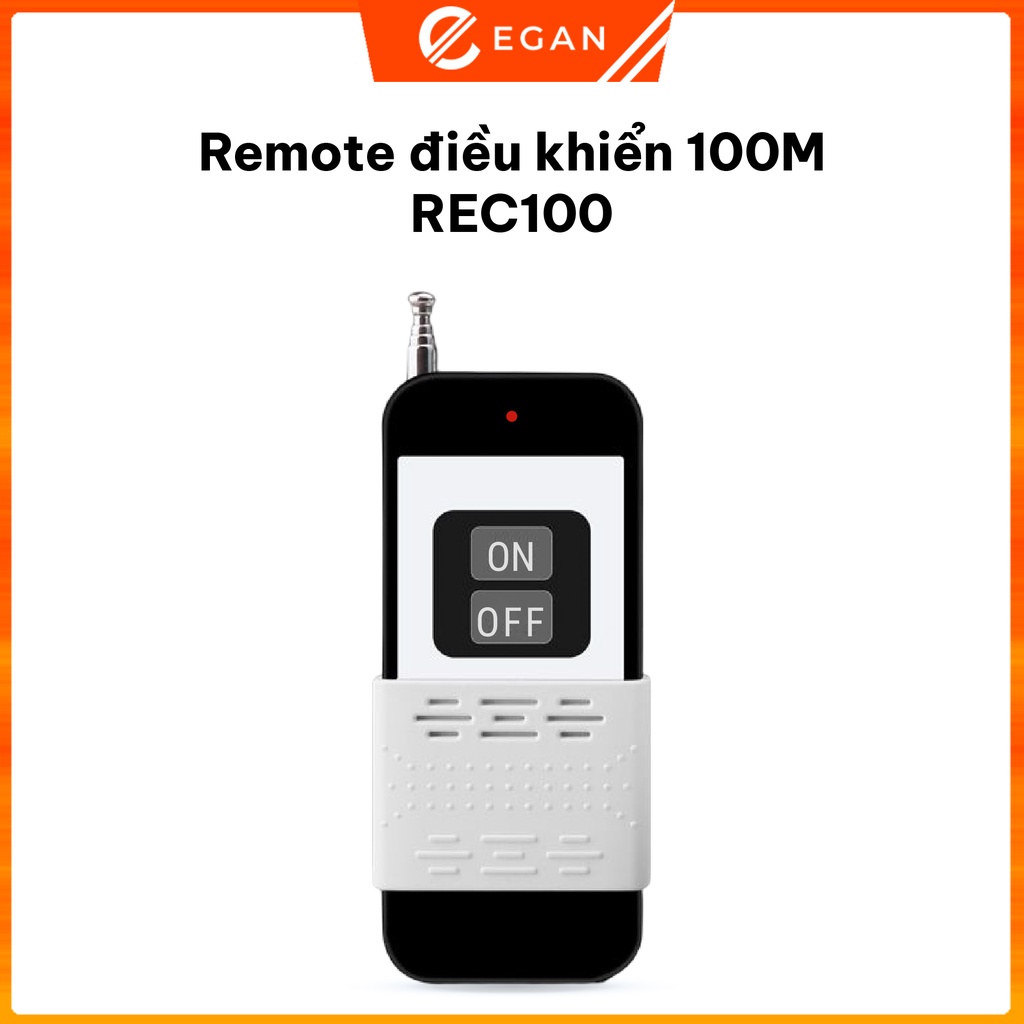 Remote điều khiển không dây khoảng cách 100M REC100 dành cho công tắc điều khiển từ xa CM3