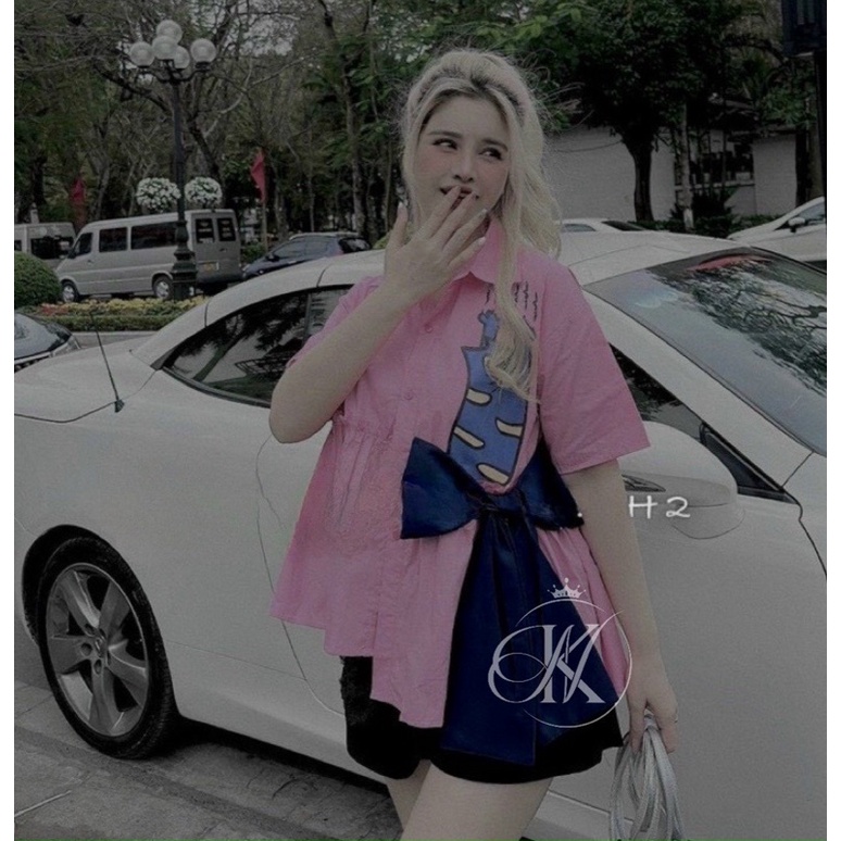 💋 SET BỘ BABYDOLL NƠ BÈO SIÊU XINH 60-90kg 💋 BIGSIZE RIN HEO