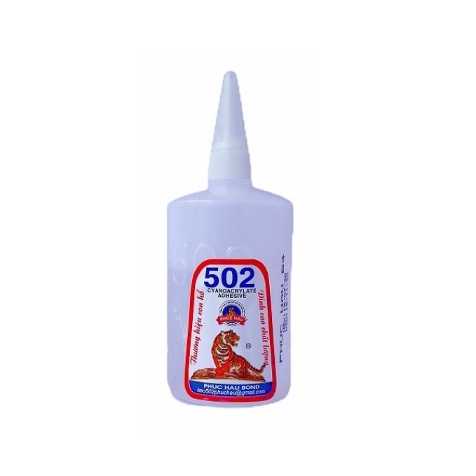 Keo 502  siêu dính dán gỗ, tre, vải, giấy, nhựa, kính