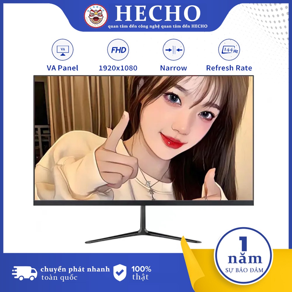 Hecho 24 inch 144hz Màn hình cong văn phòng HDMI Màn hình máy tính 27 inch IPS HD 20/22/32Inch cong | BigBuy360 - bigbuy360.vn