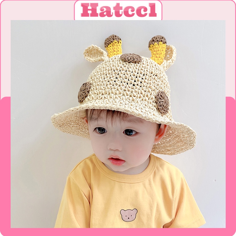 Mũ cói nón cói đi biển du lịch chông nắng thời trang cho bé từ 2 đến 4 tuổi TB34