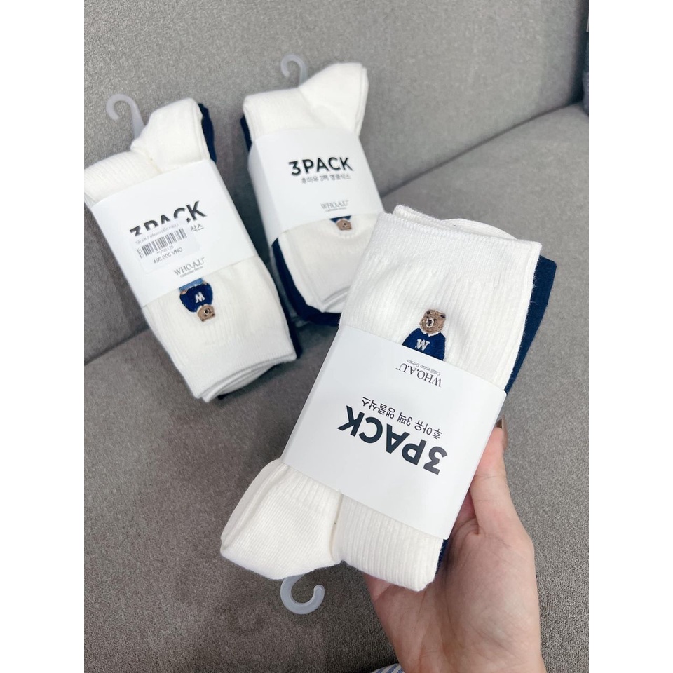 Set 3đôi và 4đôi tất gấu nhỏ sale 92%