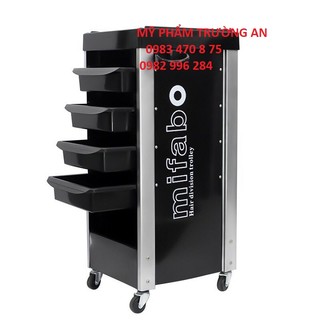 Xe đẩy hóa chất cho salon tóc barbershop mifabo -tax078