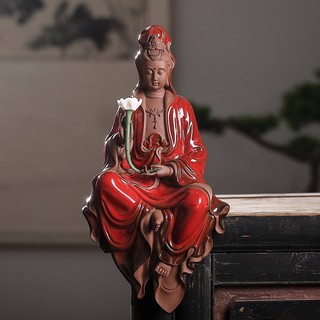 tượng quan âm đèn led 30cm